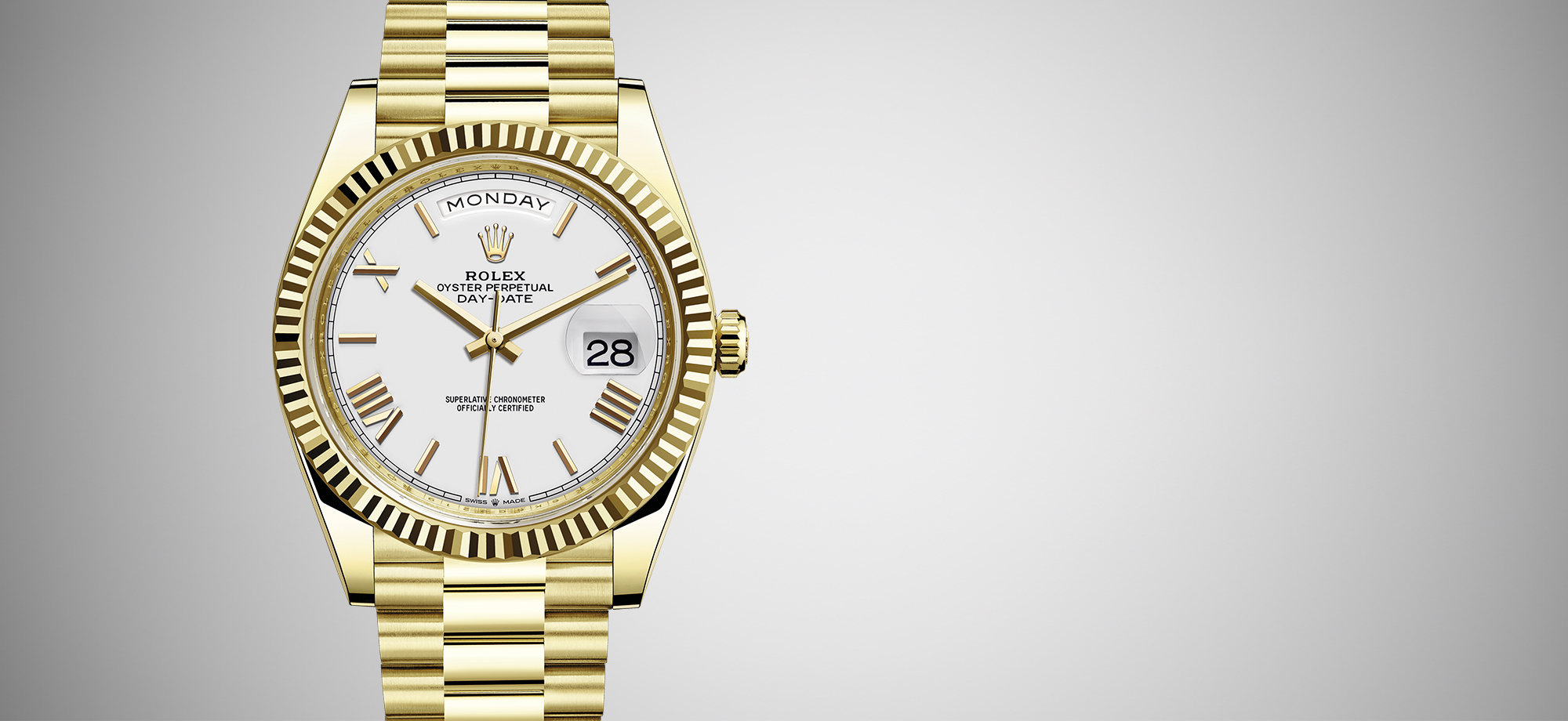 Golden Rolex watch at Volaka